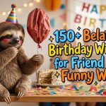 150+ Belated Birthday Wishes for a Friend in a Funny Way